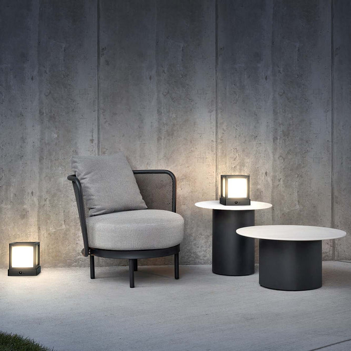 Cube-1000 Outdoor Landscape / Post-Cap Solar Light | Dusk to Dawn Landscape Pathway Lighting True Lumens™ | Sharper Designs, Inc