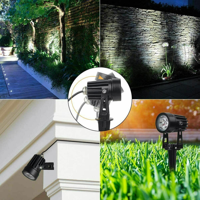 SolaSpot® | Outdoor Dusk to Dawn Solar Spot Lights | Uplight / Downlight | 4-Pack Landscape Pathway Lighting True Lumens™ | Sharper Designs, Inc