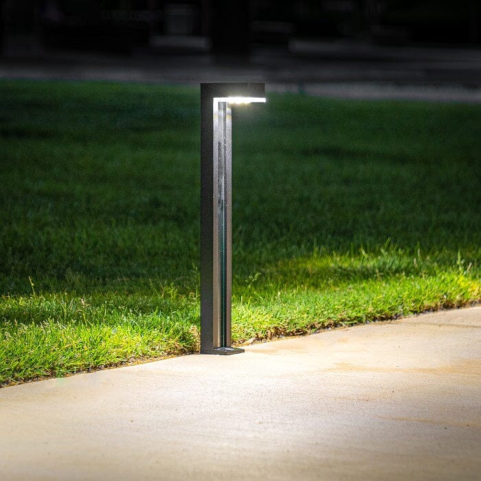 German Osram Pro-Line Bollard Solar Lights® V3 | 100LM | Aluminum / Glass | 2-Pack Landscape Pathway Lighting True Lumens™