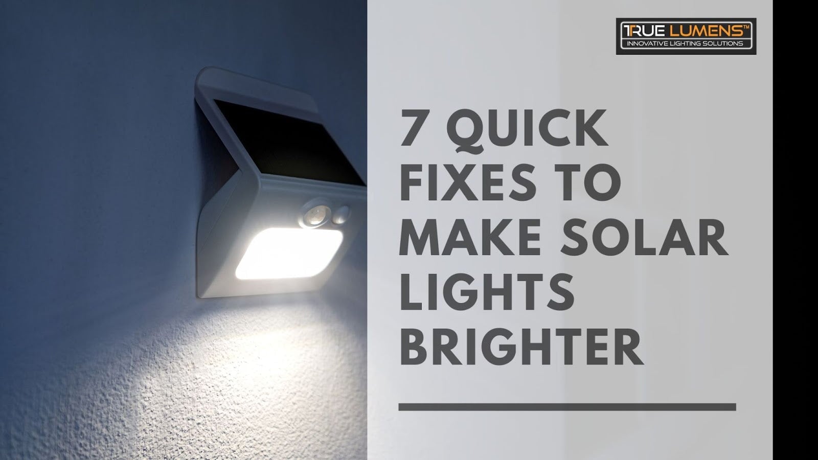 7 Quick Fixes to Make Solar Lights Brighter