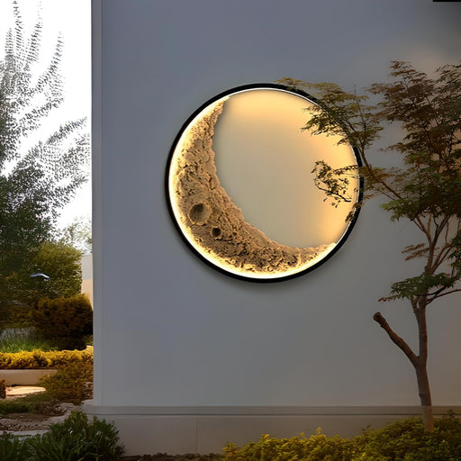 3D Moon Indoor & Outdoor Wall Lamp n/a EP Designlab LLC 