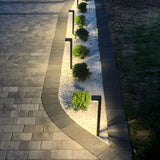 German Osram Pro-Line Bollard Solar Lights® | 100LM | Aluminum / Glass | 2-Pack Landscape Pathway Lighting True Lumens™ 