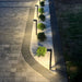 German Osram Pro-Line Bollard Solar Lights® | 100LM | Aluminum / Glass | 2-Pack Landscape Pathway Lighting True Lumens™ 
