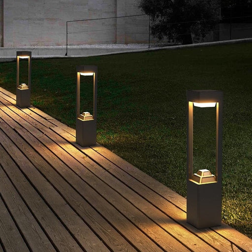 Solar Powered Outdoor Landscaping Path Lights Lighting EP Designlab LLC 