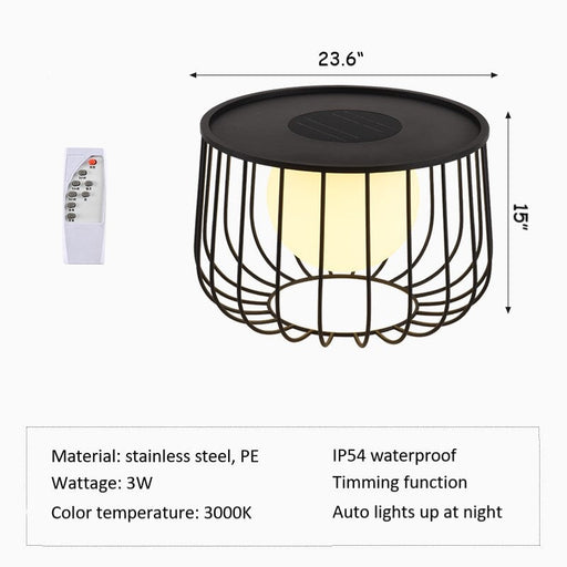Solar Powered Glow Garden Table n/a EP Designlab LLC Large 
