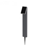 Strata Pro solar pathway light on its aluminum ground stake, full product view on a white background