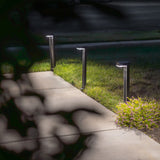 German Osram Pro-Line Bollard Solar Lights® | 100LM | Aluminum / Glass | 2-Pack Landscape Pathway Lighting True Lumens™ 