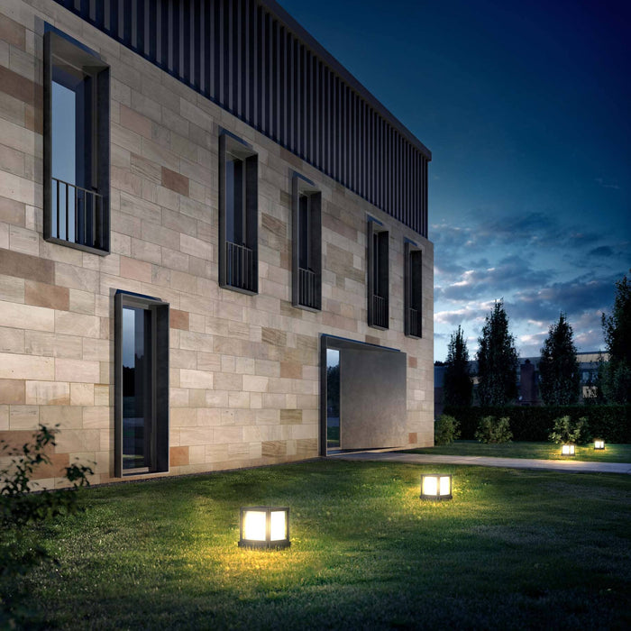 Cube-1000 Outdoor Landscape / Post-Cap Solar Light | Dusk to Dawn Landscape Pathway Lighting True Lumens™ | Sharper Designs, Inc 