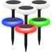 Multicolor RGB Garden Solar Lights | Dusk to Dawn | Super Bright | 4-Pack Landscape Pathway Lighting True Lumens™ | Sharper Designs, Inc 