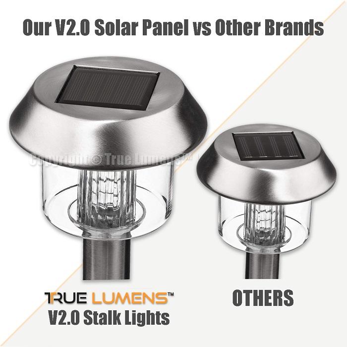 25 Lumens Stake landscape lights | Stainless Steel | Daylight White (6-Pack) True Lumens™ 