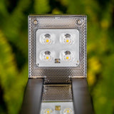 German Osram Pro-Line Bollard Solar Lights® V4 | 100LM | Aluminum / Glass | 2-Pack Landscape Pathway Lighting True Lumens™